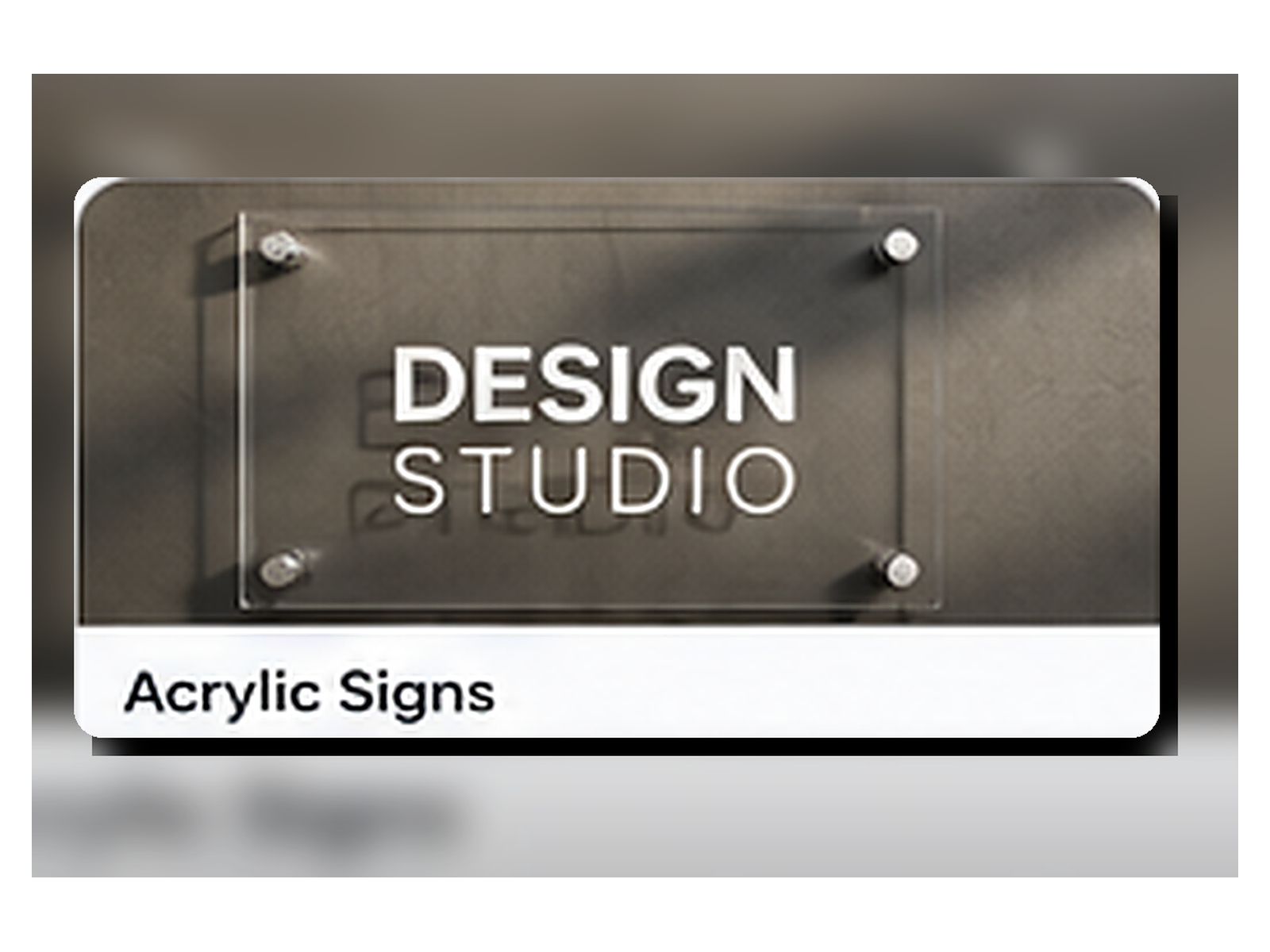 Printly USA Acrylic Signs product mockup